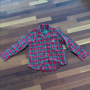 Ralph Lauren Red and Green Pajama Top